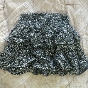 Hollister girls Floral Black and White Skirt, XS, NWT